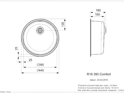 Reginox R18370OSP 1.0 Bowl Stainless Steel Kitchen Sink