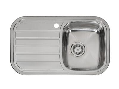Reginox Regent 10 Lux 1.0 Bowl Stainless Steel Inset Kitchen Sink (Left Drainer)