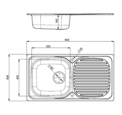 Reginox OULTON Single Bowl Kitchen Sink