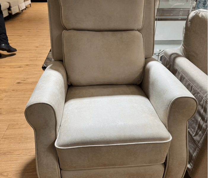 Grigg Cream Upholstered Manual Recliner (Clearance Line)
